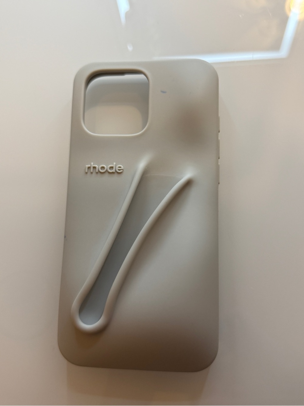 Rhode iPhone 15 Pro Max Case in Light Gray